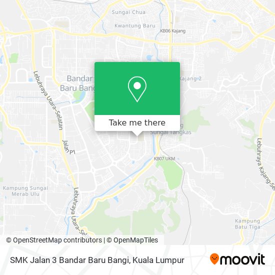Peta SMK Jalan 3 Bandar Baru Bangi