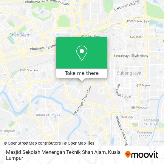 Masjid Sekolah Menengah Teknik Shah Alam map