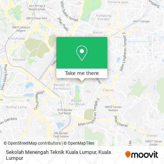 Peta Sekolah Menengah Teknik Kuala Lumpur