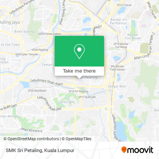 SMK Sri Petaling map