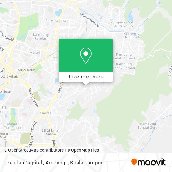 Pandan Capital , Ampang . map
