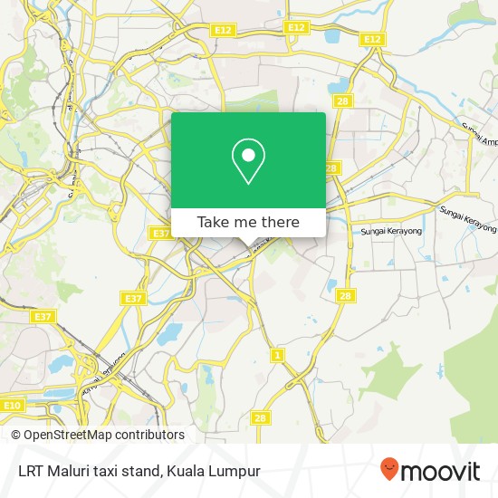 LRT Maluri taxi stand map
