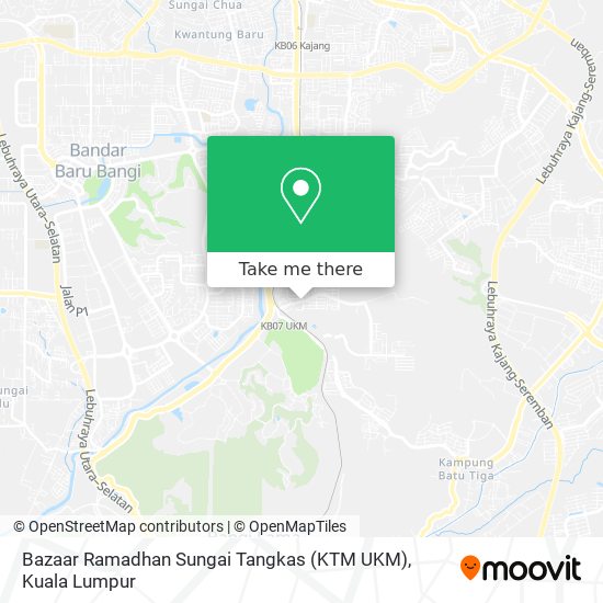 Bazaar Ramadhan Sungai Tangkas (KTM UKM) map