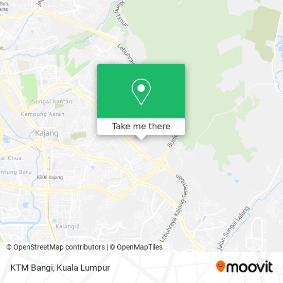 KTM Bangi map