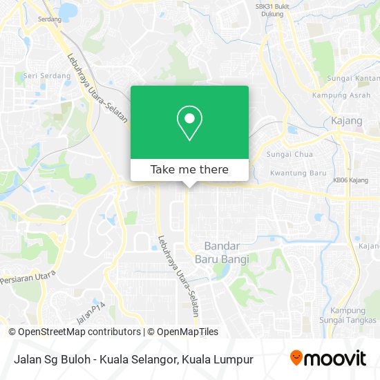 Peta Jalan Sg Buloh - Kuala Selangor
