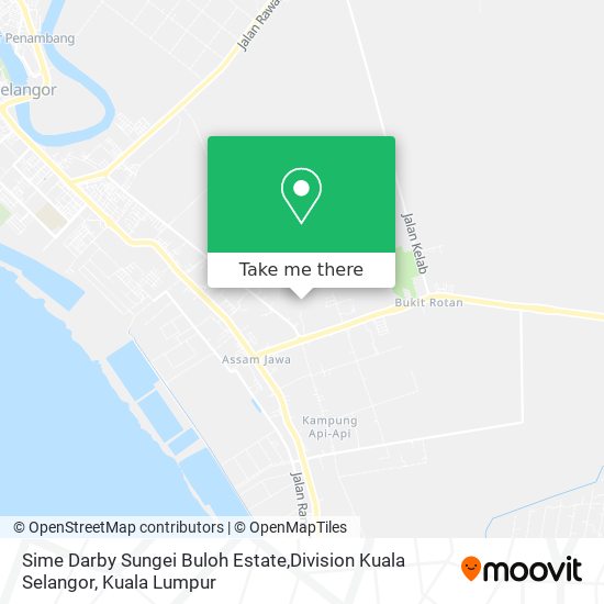 Sime Darby Sungei Buloh Estate,Division Kuala Selangor map