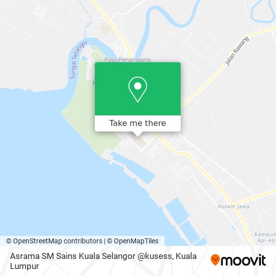 Peta Asrama SM Sains Kuala Selangor @kusess