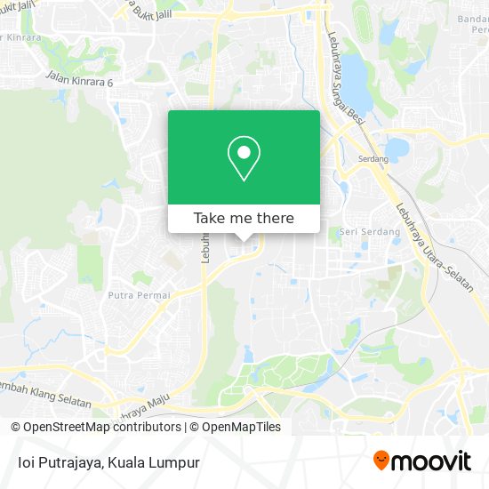 Ioi Putrajaya map
