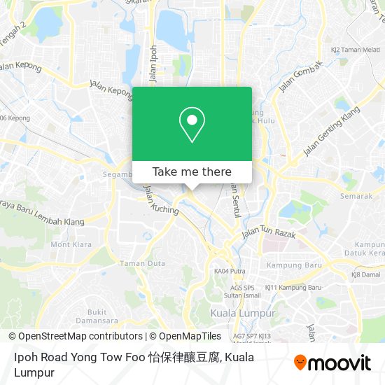 Ipoh Road Yong Tow Foo 怡保律釀豆腐 map