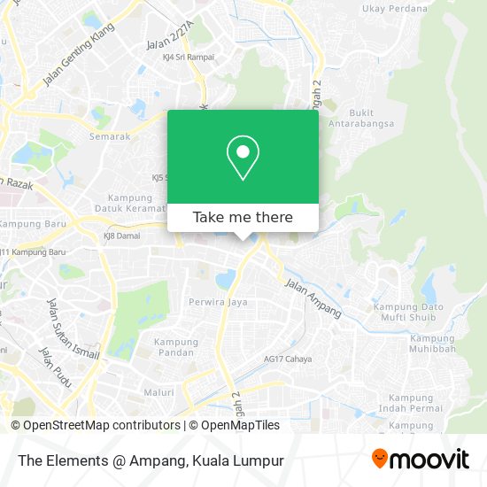 The Elements @ Ampang map