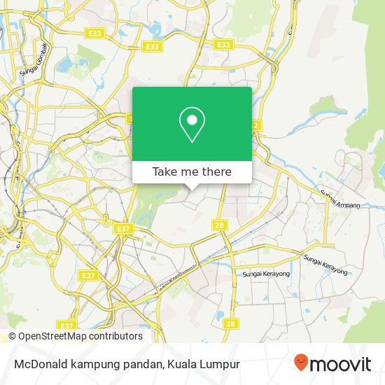 Peta McDonald kampung pandan