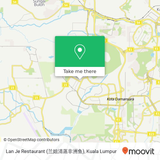 Lan Je Restaurant (兰姐清蒸非洲鱼) map