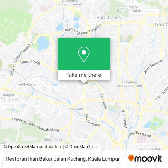 Peta Restoran Ikan Bakar Jalan Kuching
