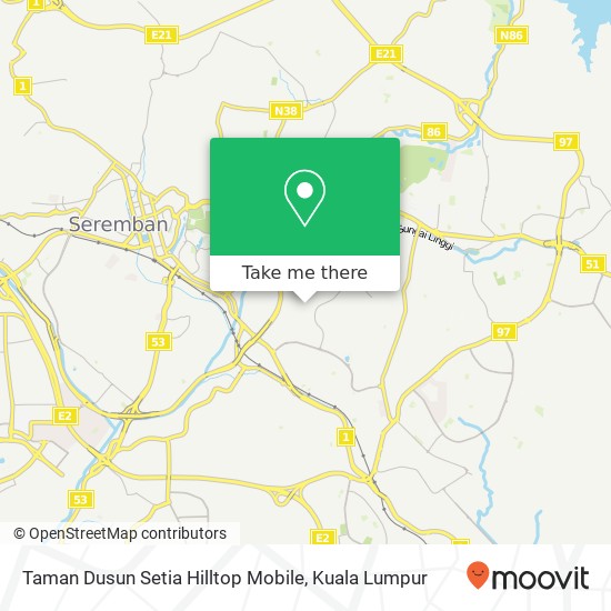 Peta Taman Dusun Setia Hilltop Mobile