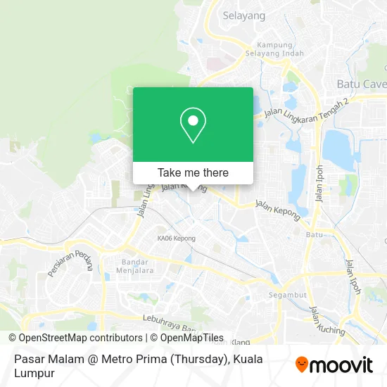 Pasar Malam @ Metro Prima (Thursday) map