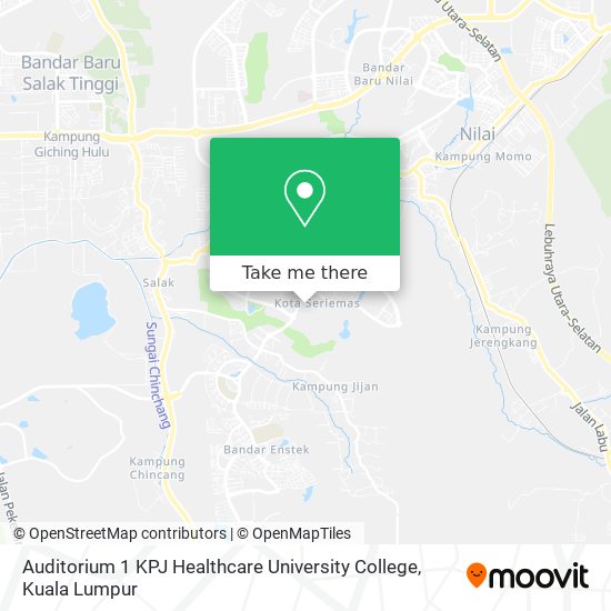Peta Auditorium 1 KPJ Healthcare University College