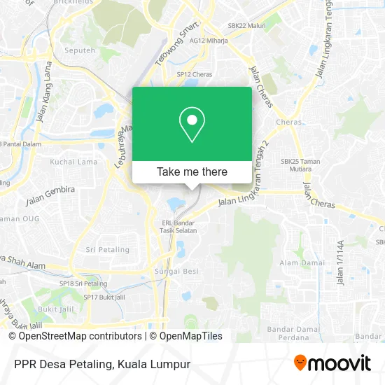 PPR Desa Petaling map