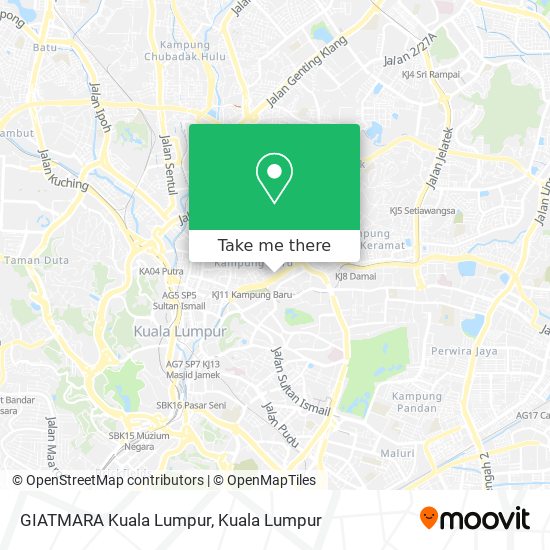 GIATMARA Kuala Lumpur map