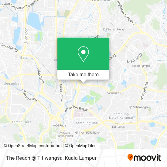 The Reach @ Titiwangsa map