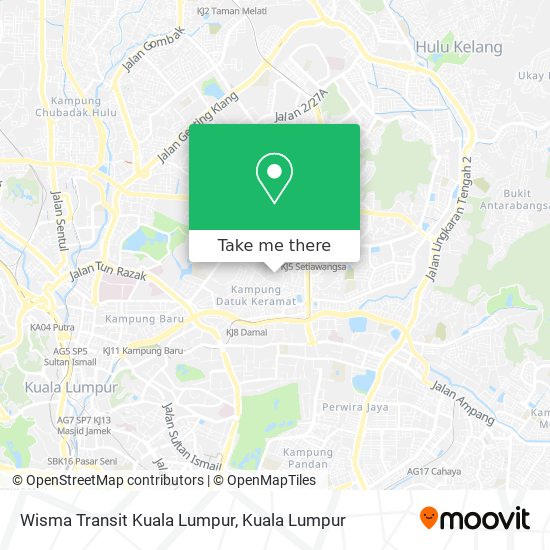Peta Wisma Transit Kuala Lumpur