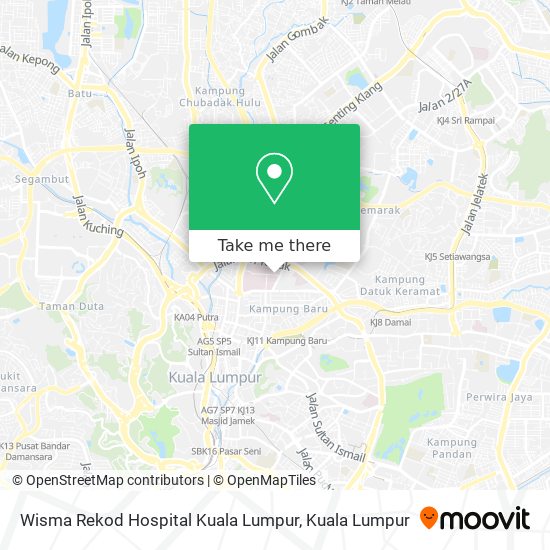 Wisma Rekod Hospital Kuala Lumpur map