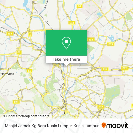 Peta Masjid Jamek Kg Baru Kuala Lumpur