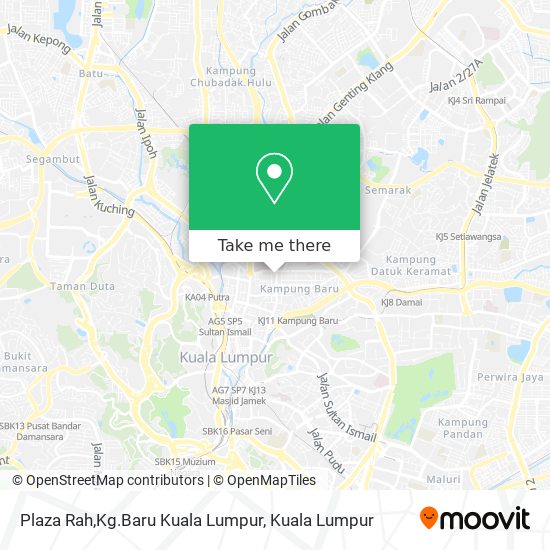 Peta Plaza Rah,Kg.Baru Kuala Lumpur