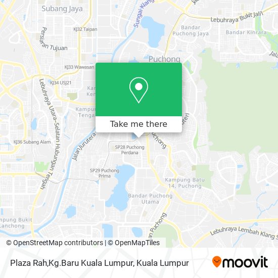 Peta Plaza Rah,Kg.Baru Kuala Lumpur