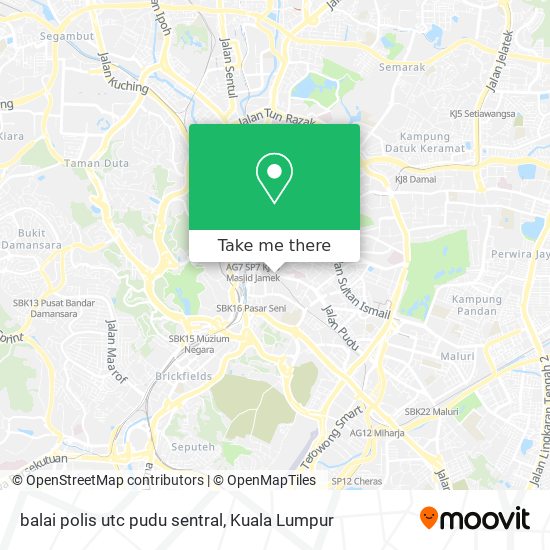 balai polis utc pudu sentral map
