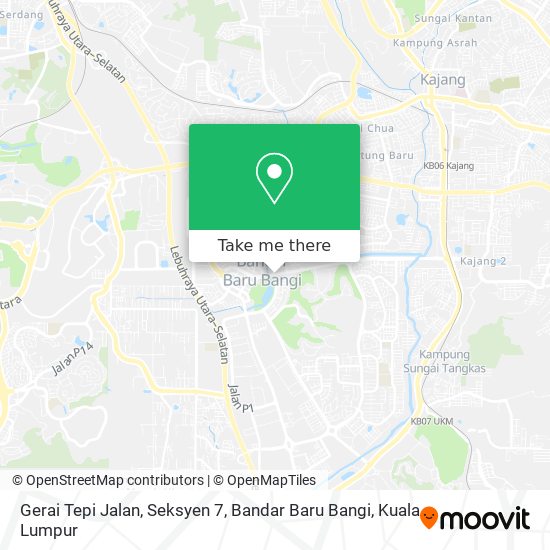 Peta Gerai Tepi Jalan, Seksyen 7, Bandar Baru Bangi