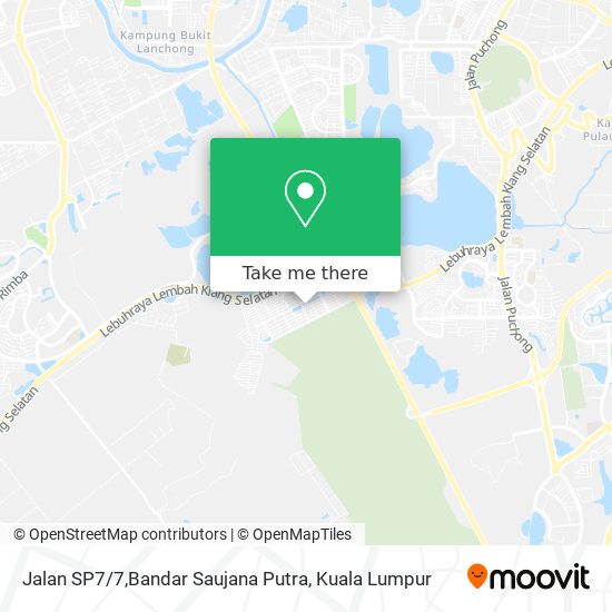Peta Jalan SP7 / 7,Bandar Saujana Putra