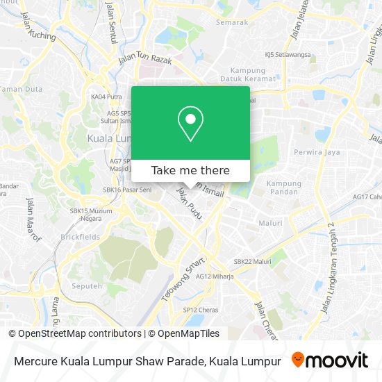 Mercure Kuala Lumpur Shaw Parade map