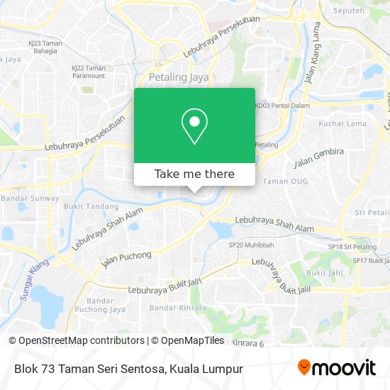 Peta Blok 73 Taman Seri Sentosa