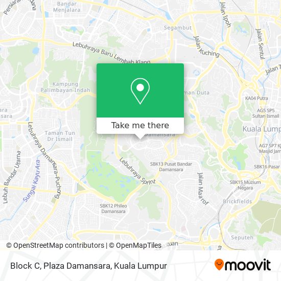Peta Block C, Plaza Damansara