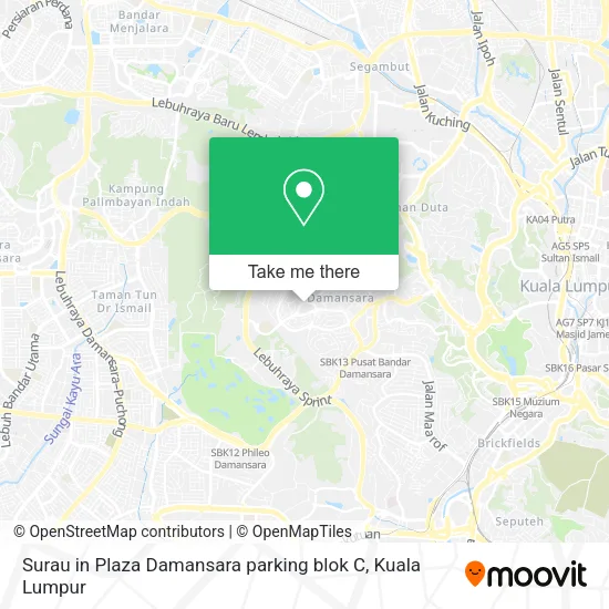 Peta Surau in Plaza Damansara parking blok C