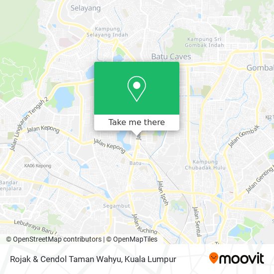 Rojak & Cendol Taman Wahyu map