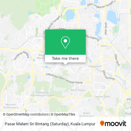 Pasar Malam Sri Bintang (Saturday) map