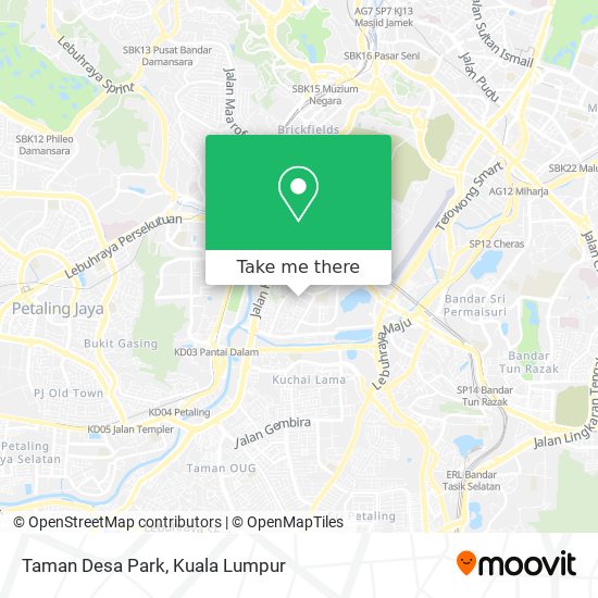 Peta Taman Desa Park