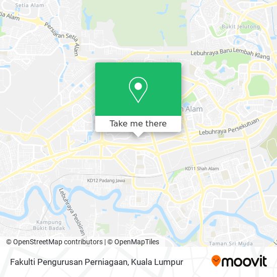 Fakulti Pengurusan Perniagaan map