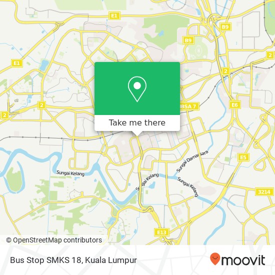 Bus Stop SMKS 18 map