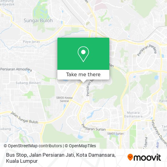 Peta Bus Stop, Jalan Persiaran Jati, Kota Damansara