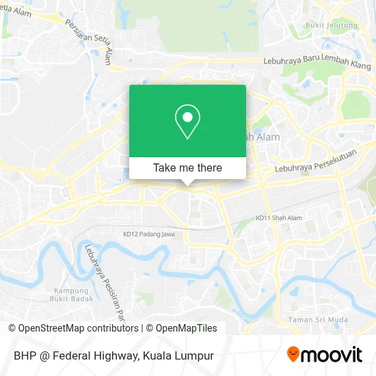 BHP @ Federal Highway map