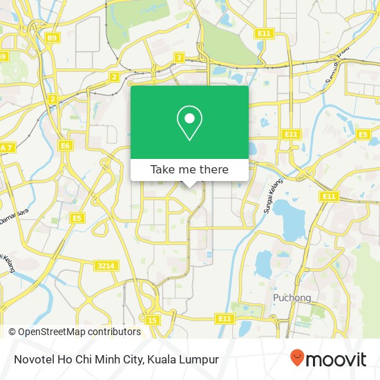 Novotel Ho Chi Minh City map