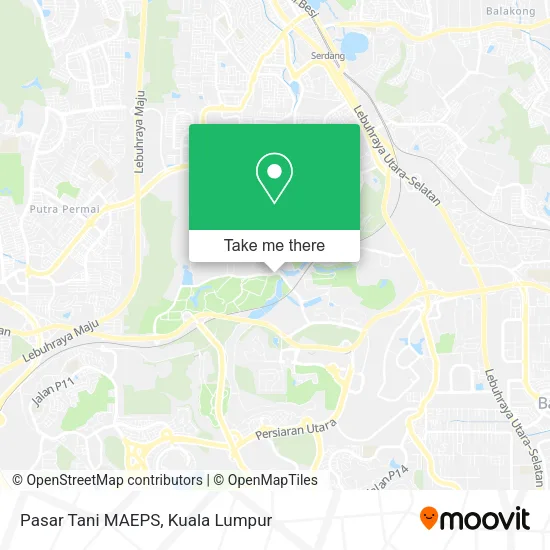 Pasar Tani MAEPS map