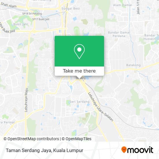 Taman Serdang Jaya map