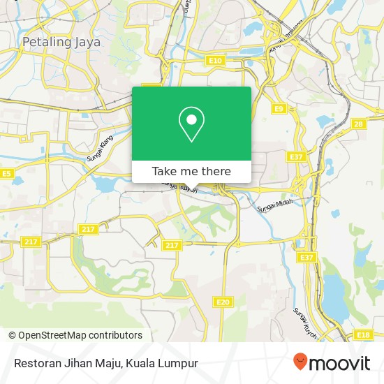 Restoran Jihan Maju map