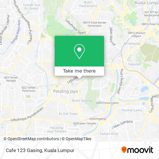 Cafe 123 Gasing map