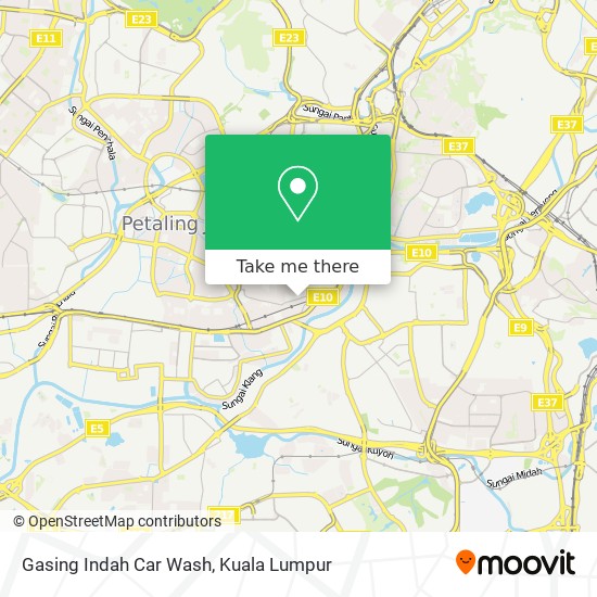 Gasing Indah Car Wash map