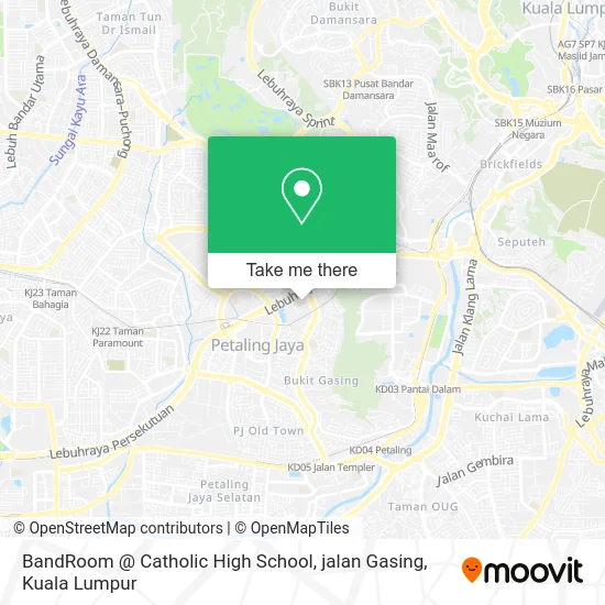 BandRoom @ Catholic High School, jalan Gasing map