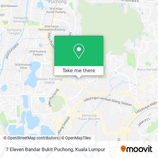 7 Eleven Bandar Bukit Puchong map